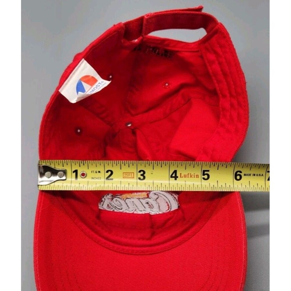 Raising Canes Chicken Fingers One Love Crew Cap Hat Employee Adjustable One Size - Picture 11 of 15